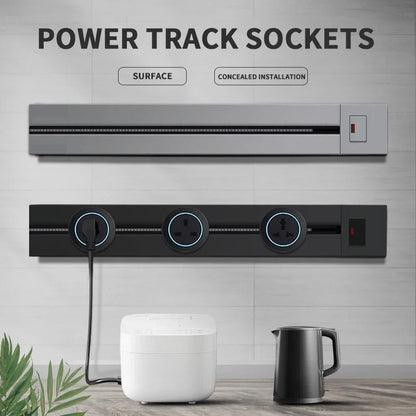 Aluminum Wall Power Rail Socket