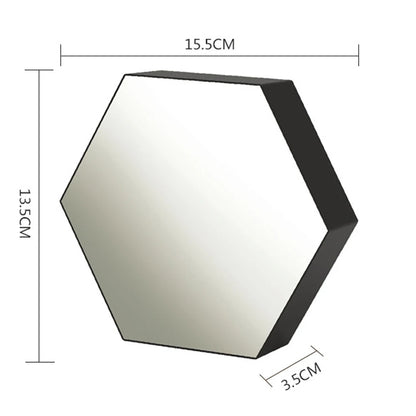 3D Hexagon Mirror Wall Light