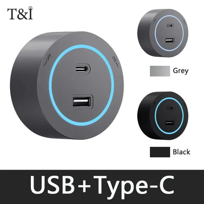 Aluminum Wall Power Rail Socket